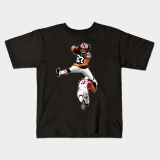 Kareem Hunt Jump Over Budda Baker Kids T-Shirt